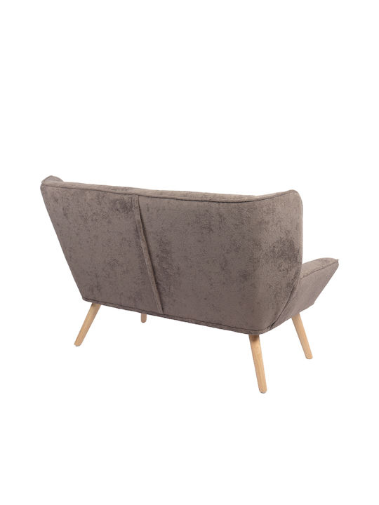 Cu două locuri Canapea Gri 126x86x78cm.