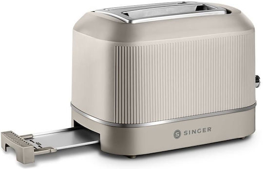Singer Tiffanys Toaster 2 Slots 850W Ivory