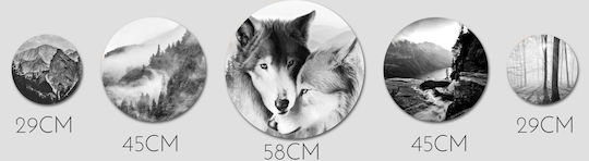 Decowalls Петкратен Панел на Платнен 40x40см
