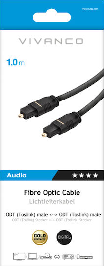 Vivanco 1m TOS male Optical Cable