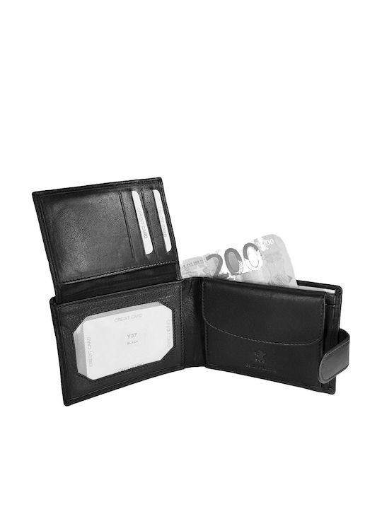 Кожен Мъжки Портфейл с RFID Черен