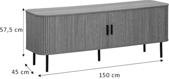 Wooden TV Stand Eventful Beige L150xD45xH57.5cm