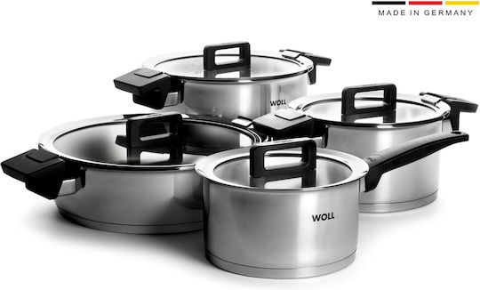 Woll Woll Töpfe & Pfannen Sets aus Rostfreiem Stahl Silber 4 Teile