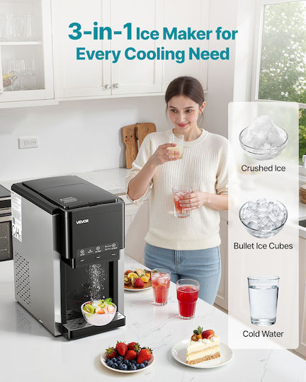 Vevor Plastic Vase Beverage Dispenser with Spigot 1.8lt