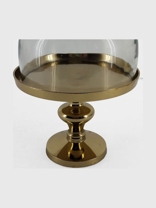 InTheBox Kolde Platou Decorativ Metalic Auriu 1buc 20x20x29buc