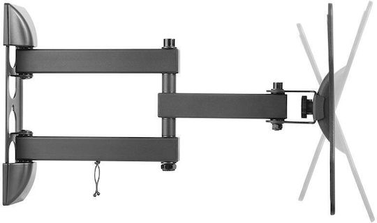 Cabletech DM-0202 Βάση Τηλεόρασης Τοίχου με Βραχίονα έως 42" και 20kg