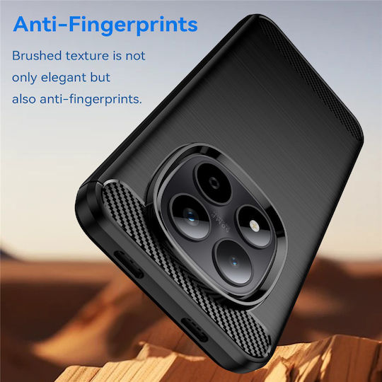 Techsuit Carbon Silicone Xiaomi Redmi Note 15 5g Note 15 4g Poco M8 5g Black