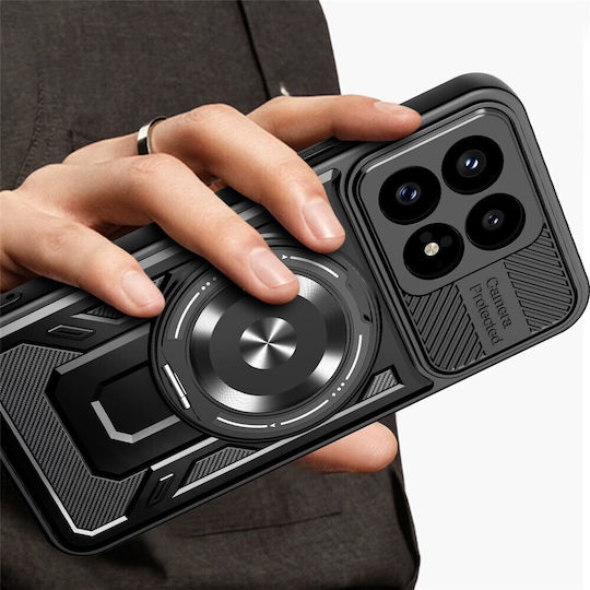 Techsuit Ruggedcam Umschlag Rückseite Silikon Schwarz (Poco F8 Pro)