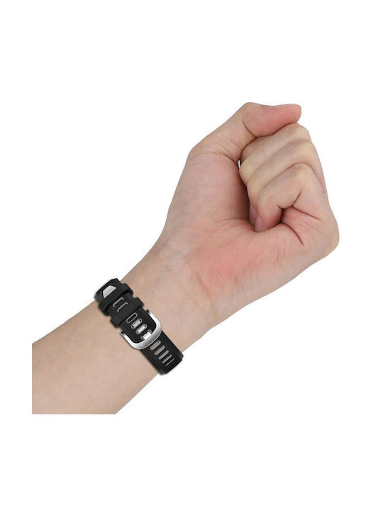 Watch Strap Two Colors Silicone Amazfit Bip 1s 20 Mm Lake Blue + Black