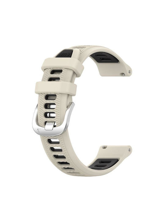 Λουράκι Ρολογιού Δύο Χρώματα Σιλικόνης Amazfit Bip 1s 20 Χιλ Starlight + Μαύρο