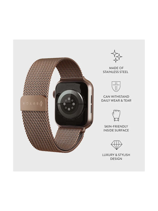 Burga Tragbare Bänder Für Apple Watch 4 5 6 7 8 9 10 11 Se 1 2 3 Ultra 1 2 3 – 44 45 46 49mm Metall Mesh Rose Gold Burga Tragbare Bänder Für Apple Watch 4 5 6 7 8 9 10 11 Se 1 2 3 Ultra 1 2 3 – 44 45 46 49mm Metall Mesh Rose Gold