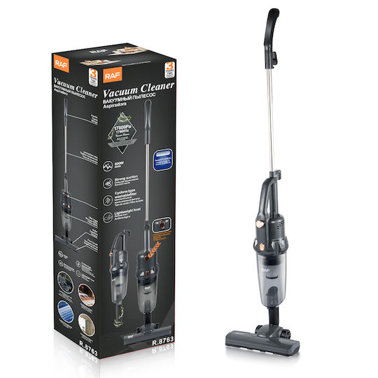Raf Electric 2 in 1 Stick & Handheld Vacuum 600W Black R.8763