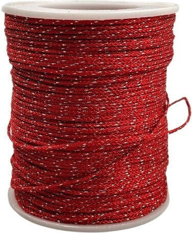 Red Silver Bracelet String Roll