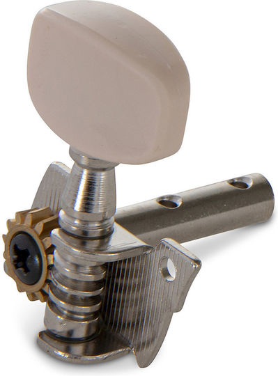 Gewa Tuning Pegs for Acoustic Guitar Fire&Stone Small Body Acoustic Guitar Tuning Keys Silver White Buttons Nickel