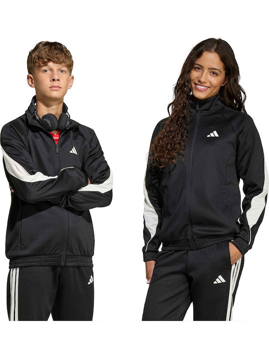 Athleisure Kids Knitted Black Cardigan