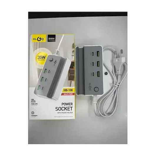 KLGO Charging Stand 35W Power Delivery in Gray color (HB-100)