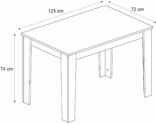 Set Mobila Living Darlen - Laura Cu 4 Scaune 125x72cm