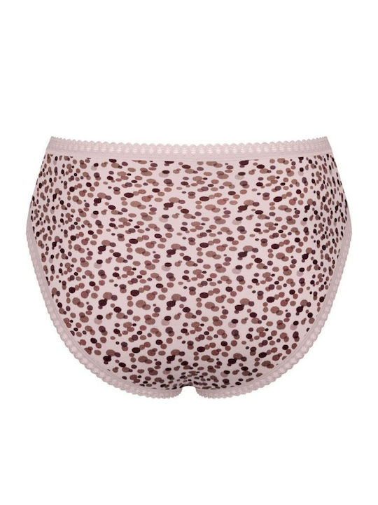 H High High Waist Women's Slip 3Pack with Lace Pink