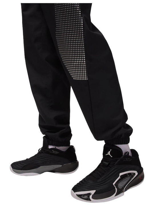 Sport Sweatpants Glossy with Elastic Black