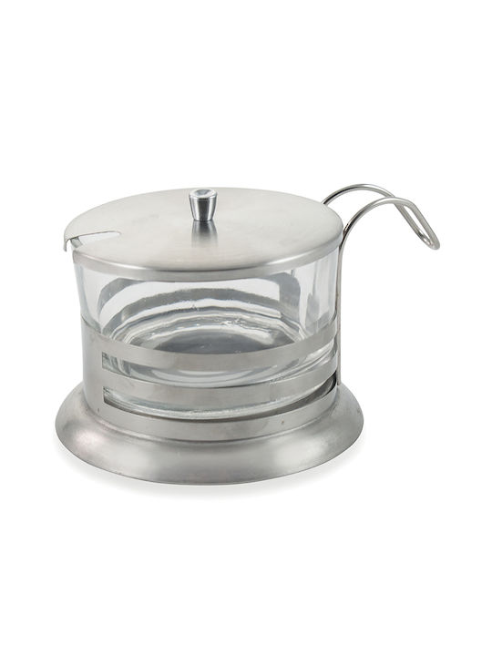 Galileo Vase General Use with Lid made of Stainless Steel Transparent 150ml