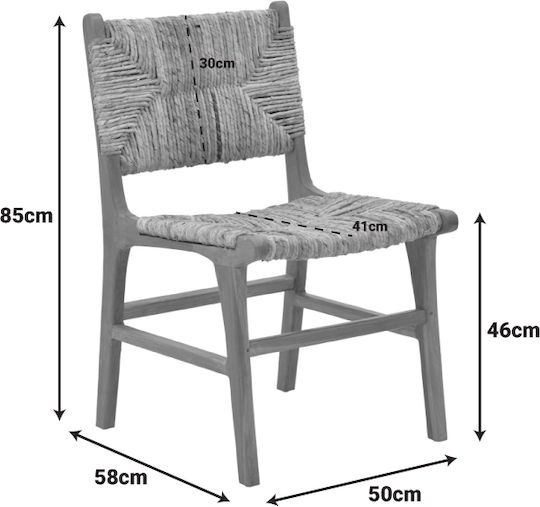 Stuhl Refane Natural Shade 50x58x85cm Stuhl Refane Natural Shade 50x58x85cm