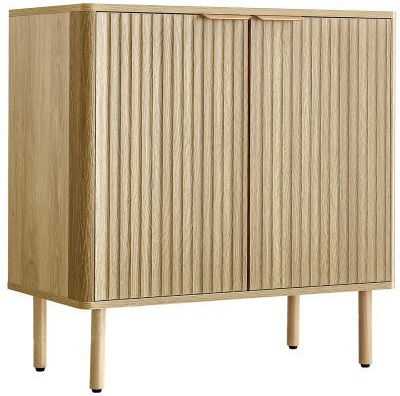 Sideboard made of Wood & Metal Oak 80x37.5x80cm