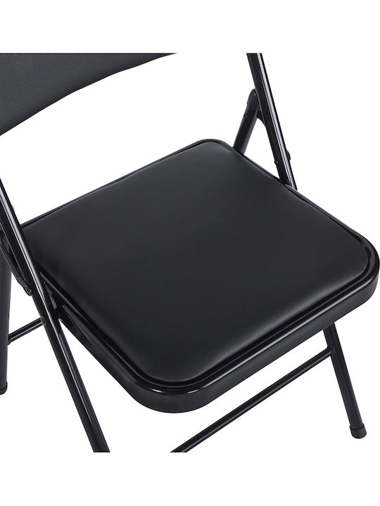 Stuhl Niro in Schwarz Farbe 46x46x79cm 4Stück