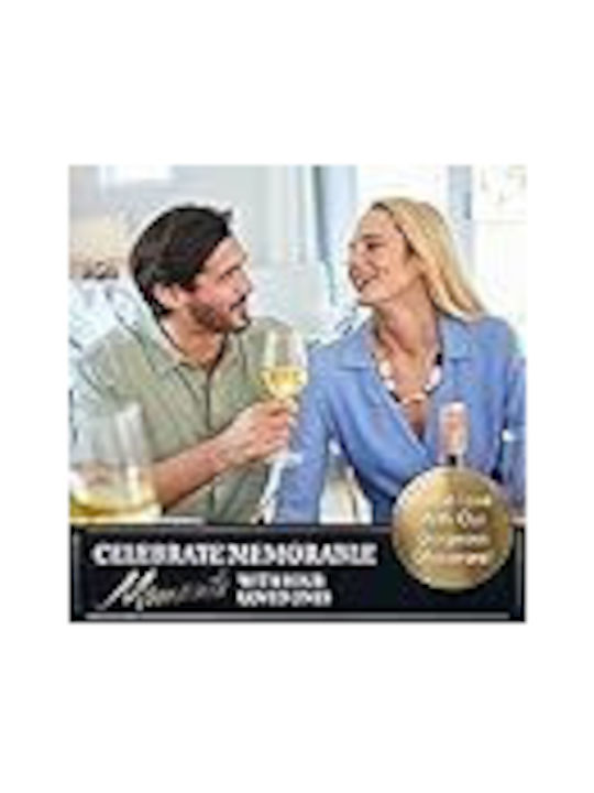 Elixir Set de pahare pentru Vin Alb și Roșu din Cristal Cu picior 414ml 2buc