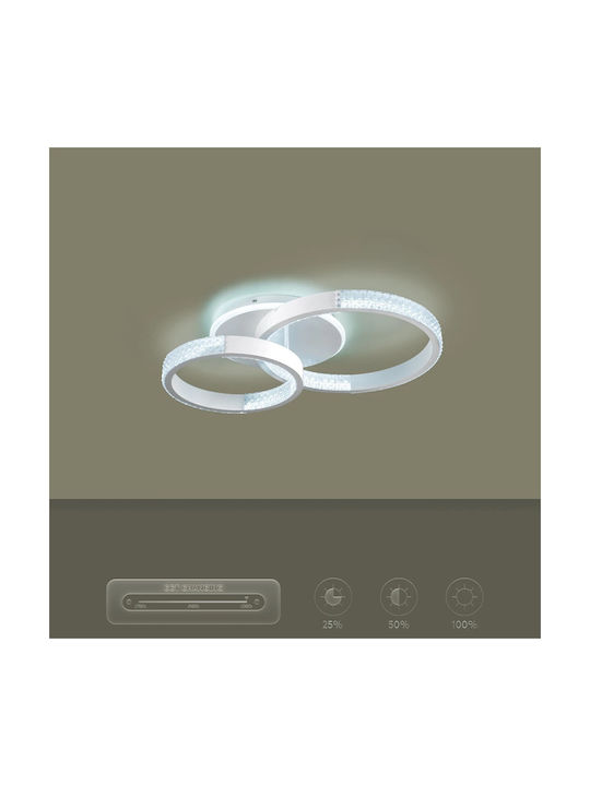 kelvo Ceiling Mount Light 60cm White with Integrated LED