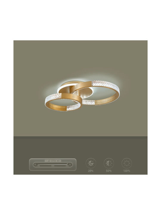 kelvo Ceiling Mount Light 60cm White with Integrated LED