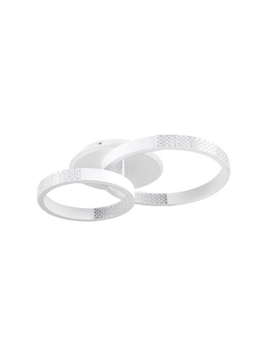 kelvo Ceiling Mount Light 60cm White with Integrated LED