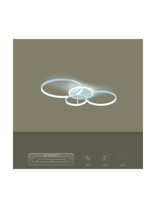 kelvo Ceiling Mount Light 89cm White with Integrated LED