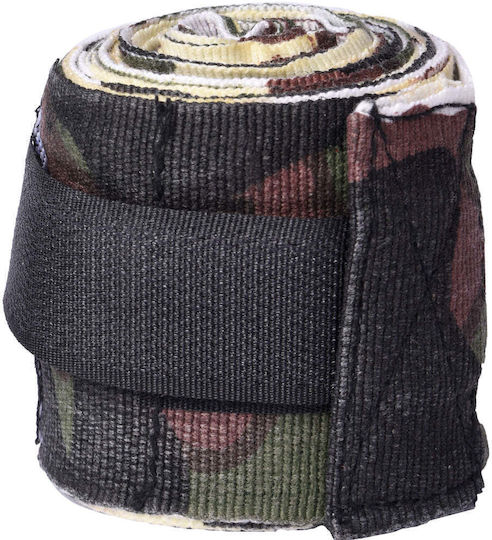 8 Weapons Semi-Elastic Martial Arts Hand Wraps 3.5 M Green Camo