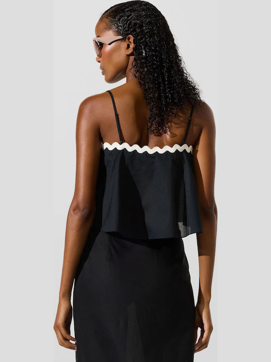 Karl Lagerfeld Women's Top Beachwear Black