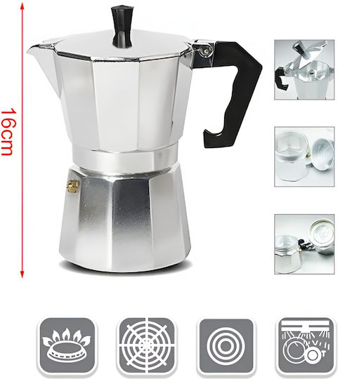 Kaffeemaschine Espresso-Kanne Silber
