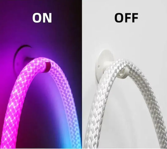 Waterproof LED Strip USB 5V RGB Light 2m Neon Flex with Power Supply & Remote Control