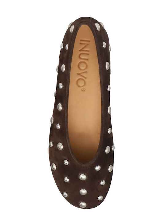 Suede Ballerinas Brown