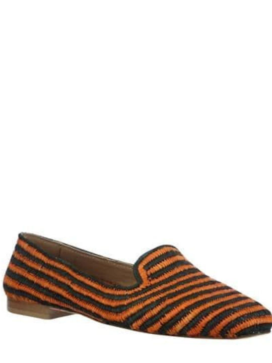 Women's Loafers in Orange Color