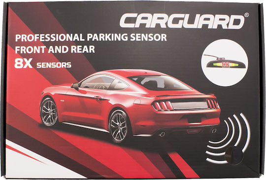 Front-rear Parking Sensor Set 8 Sensors Carguard