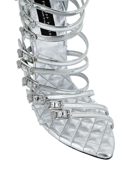 Skull Sandals Silver