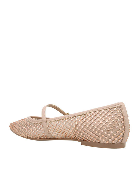 Synthetic Leather Ballerinas Bray2 Beige