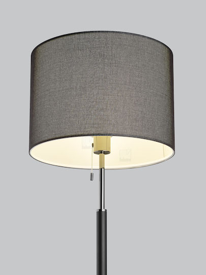 Helestra Floor Lamp with Socket for Bulb E27 Black