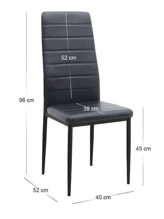 Τραπεζαρία με 4 Καρέκλες 72x125εκ.