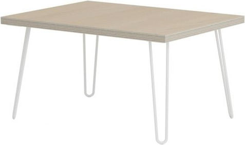Finetto Hairpin Металик Крак На Мебел Подходящ За Маса / Малка Маса Бял