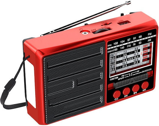 FOX385095 Solar cu Bluetooth și USB Roșu