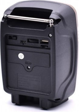 FOX385098 Retro Επιτραπέζιο Ραδιόφωνο Επαναφορτιζόμενο με Bluetooth και USB Καφέ