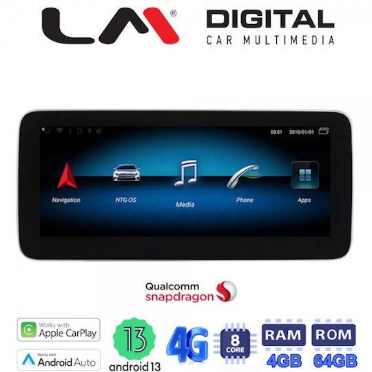 LM Digital Auto-Audiosystem für Mercedes-Benz C Klasse / GLC (Bluetooth/USB/WiFi/GPS/Apple-Carplay/Android-Auto)