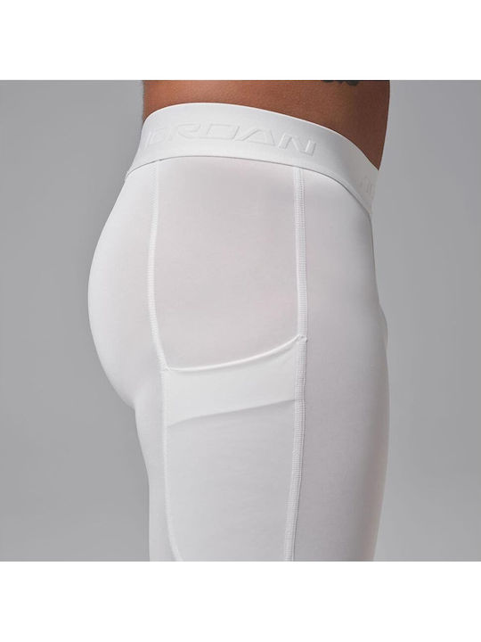 Jordan Tights Ανδρικό Αθλητικό Κολάν Capri Λευκό