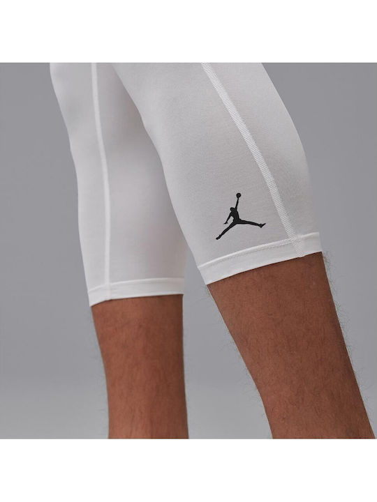 Jordan Tights Ανδρικό Αθλητικό Κολάν Capri Λευκό