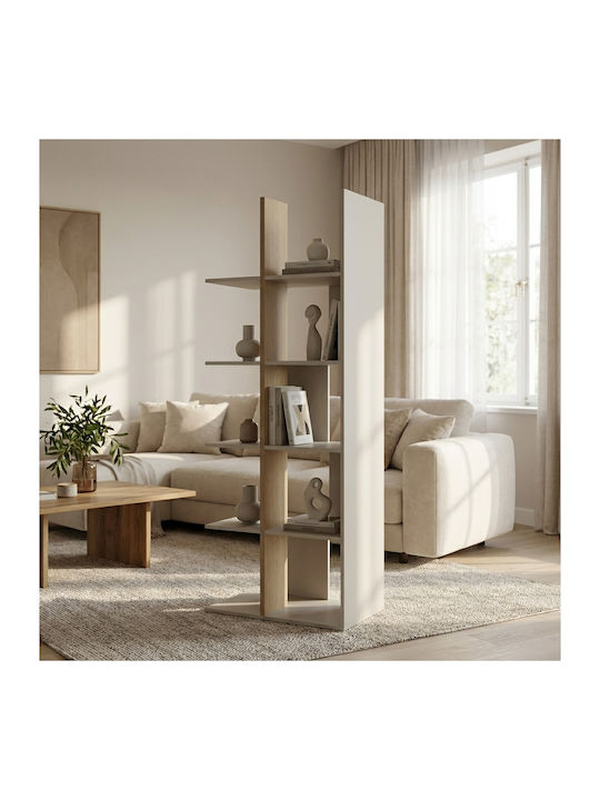 Βιβλιοθήκη Δαπέδου Ξύλινη Γκρι 68x40x182cm Βιβλιοθήκη Δαπέδου Ξύλινη Γκρι 68x40x182cm